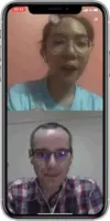Video call session with teacher Martin